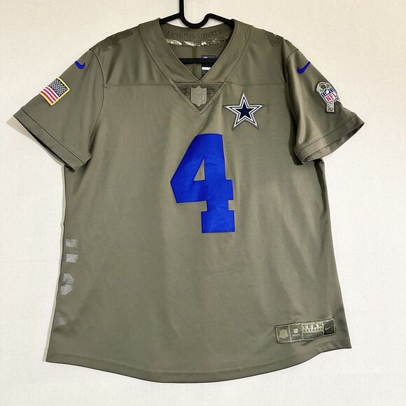 Dallas Cowboys Dak Prescott Nike Salute To Service Limited Jersey Men Size Large - Picture 1 of 12